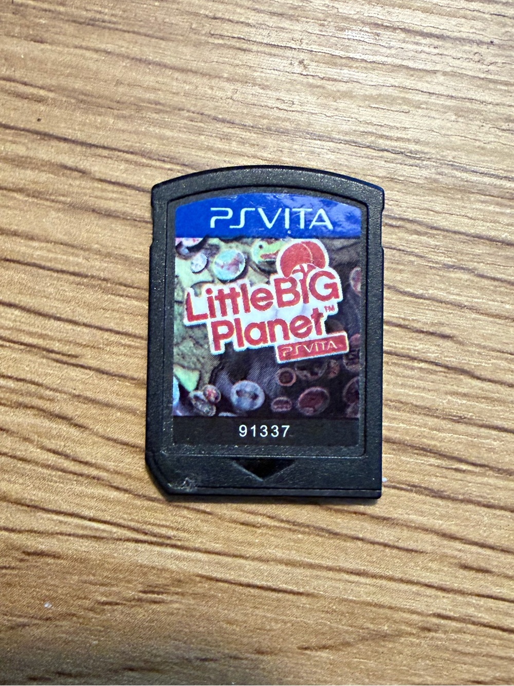 Sony PS Vita LittleBigPlanet Game Card - Black with Blue Label